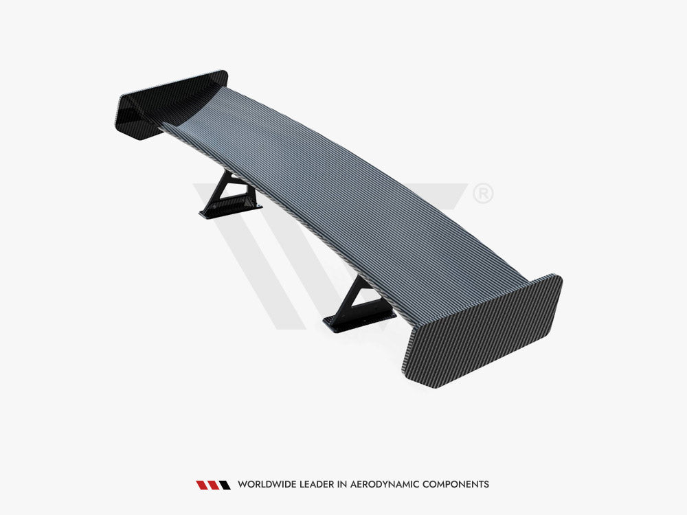 Carbon Spoiler With Internal Brackets Uprights + LED BMW 3 Coupe E46 - Wayside Performance 