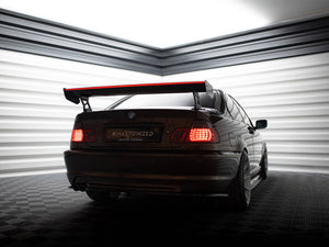 Carbon Spoiler With External Brackets Uprights + LED BMW 3 Coupe E46 - Wayside Performance 