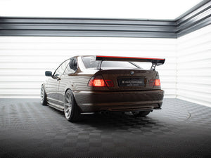 Carbon Spoiler With External Brackets Uprights + LED BMW 3 Coupe E46 - Wayside Performance 
