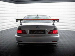 Carbon Spoiler With External Brackets Uprights + LED BMW 3 Coupe E46 - Wayside Performance 