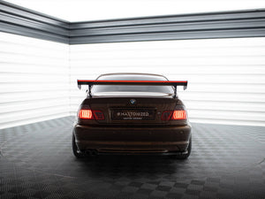 Carbon Spoiler With External Brackets Uprights + LED BMW 3 Coupe E46 - Wayside Performance 