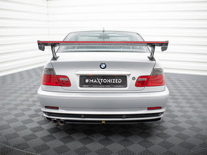 Carbon Spoiler With External Brackets Uprights + LED BMW 3 Coupe E46 - Wayside Performance 