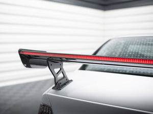 Carbon Spoiler With External Brackets Uprights + LED BMW 3 Coupe E46 - Wayside Performance 