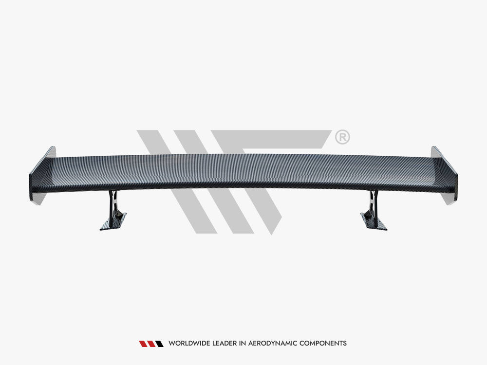 Carbon Spoiler With External Brackets Uprights + LED BMW 3 Coupe E46 - Wayside Performance 