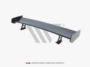 Carbon Spoiler With External Brackets Uprights + LED BMW 3 Coupe E46 - Wayside Performance 