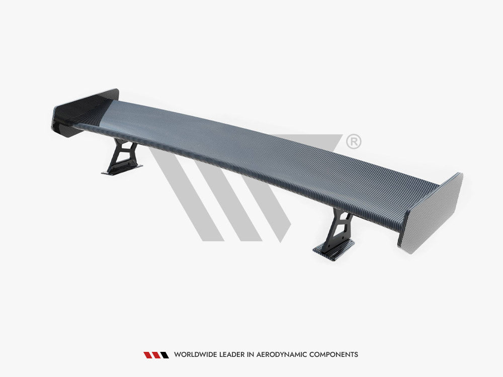 Carbon Spoiler With External Brackets Uprights + LED BMW 3 Coupe E46 - Wayside Performance 
