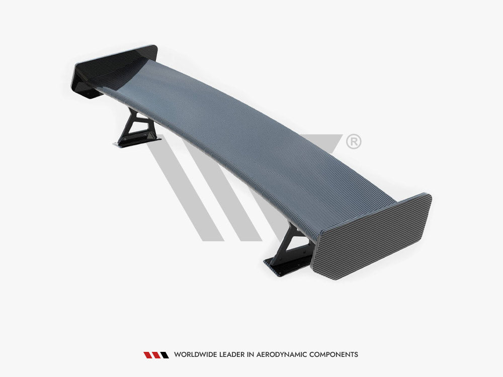 Carbon Spoiler With External Brackets Uprights + LED BMW 3 Coupe E46 - Wayside Performance 