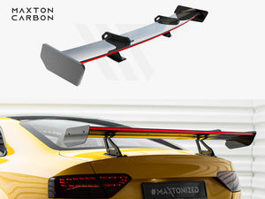 Carbon Spoiler With Upper Swan Mounting + LED Audi A5 Coupe 8T - Wayside Performance 