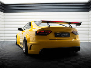 Carbon Spoiler With Upper Swan Mounting + LED Audi A5 Coupe 8T - Wayside Performance 