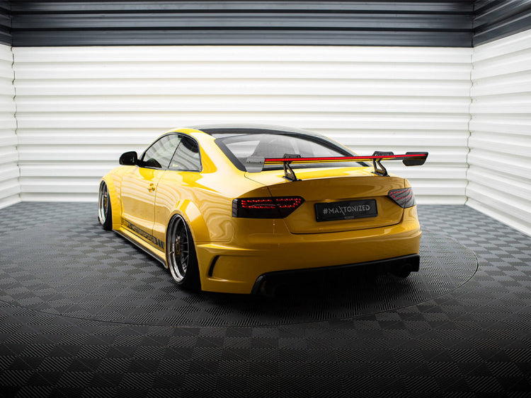 Carbon Spoiler With Upper Swan Mounting + LED Audi A5 Coupe 8T - Wayside Performance 