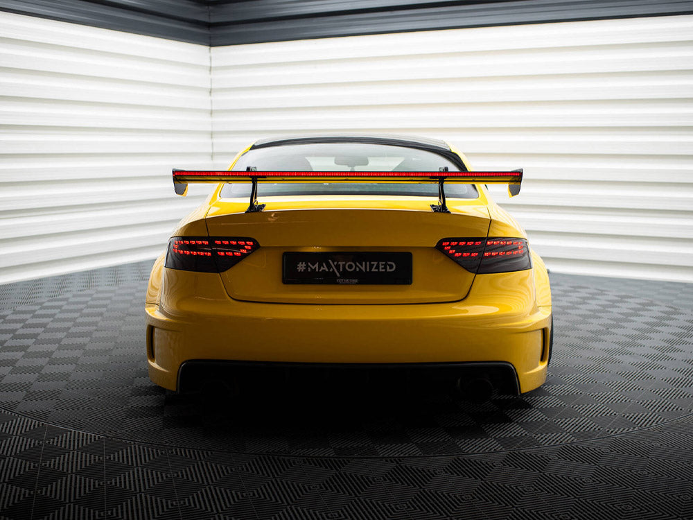 Carbon Spoiler With Upper Swan Mounting + LED Audi A5 Coupe 8T - Wayside Performance 