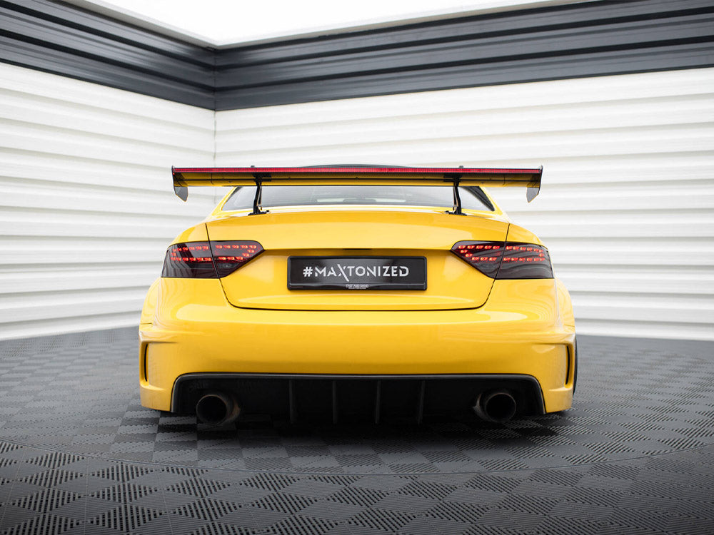 Carbon Spoiler With Upper Swan Mounting + LED Audi A5 Coupe 8T - Wayside Performance 