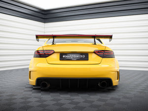 Carbon Spoiler With Upper Swan Mounting + LED Audi A5 Coupe 8T - Wayside Performance 