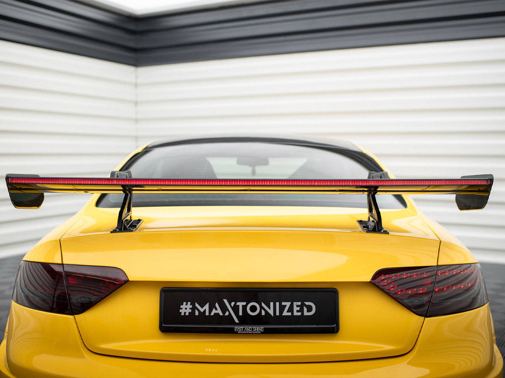 Carbon Spoiler With Upper Swan Mounting + LED Audi A5 Coupe 8T - Wayside Performance 