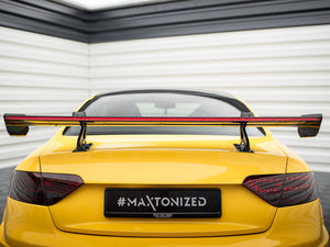 Carbon Spoiler With Upper Swan Mounting + LED Audi A5 Coupe 8T - Wayside Performance 