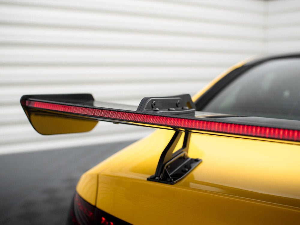 Carbon Spoiler With Upper Swan Mounting + LED Audi A5 Coupe 8T - Wayside Performance 