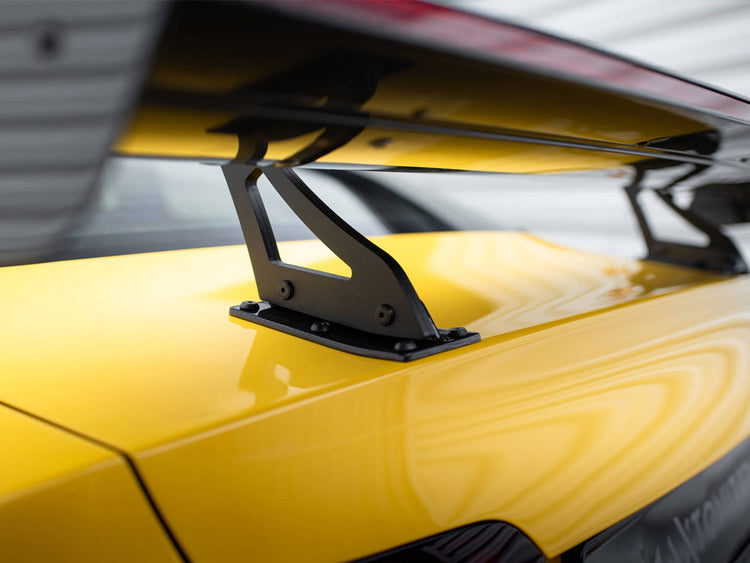 Carbon Spoiler With Upper Swan Mounting + LED Audi A5 Coupe 8T - Wayside Performance 