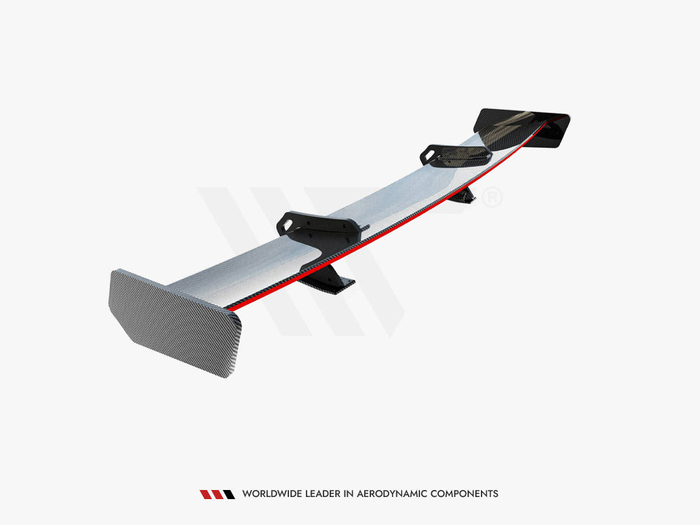 Carbon Spoiler With Upper Swan Mounting + LED Audi A5 Coupe 8T - Wayside Performance 
