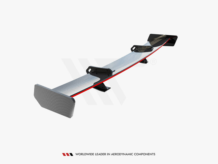 Carbon Spoiler With Upper Swan Mounting + LED Audi A5 Coupe 8T - Wayside Performance 