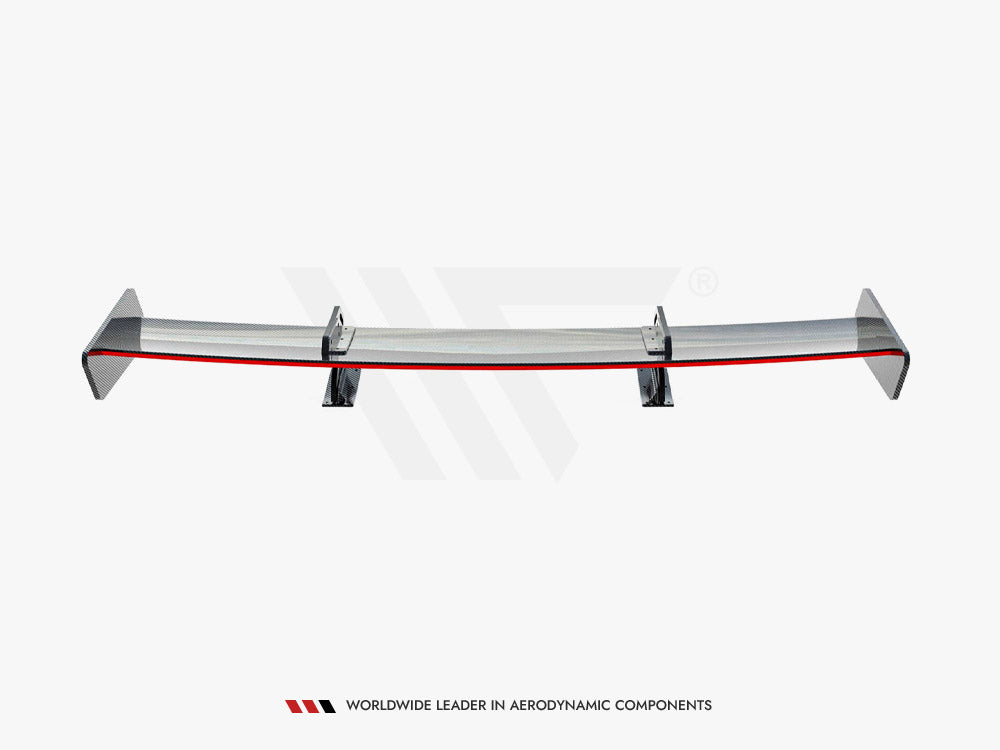 Carbon Spoiler With Upper Swan Mounting + LED Audi A5 Coupe 8T - Wayside Performance 
