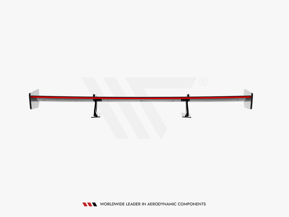 Carbon Spoiler With Upper Swan Mounting + LED Audi A5 Coupe 8T - Wayside Performance 