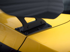 Carbon Spoiler With External Brackets Uprights + LED Audi A5 Coupe 8T - Wayside Performance 