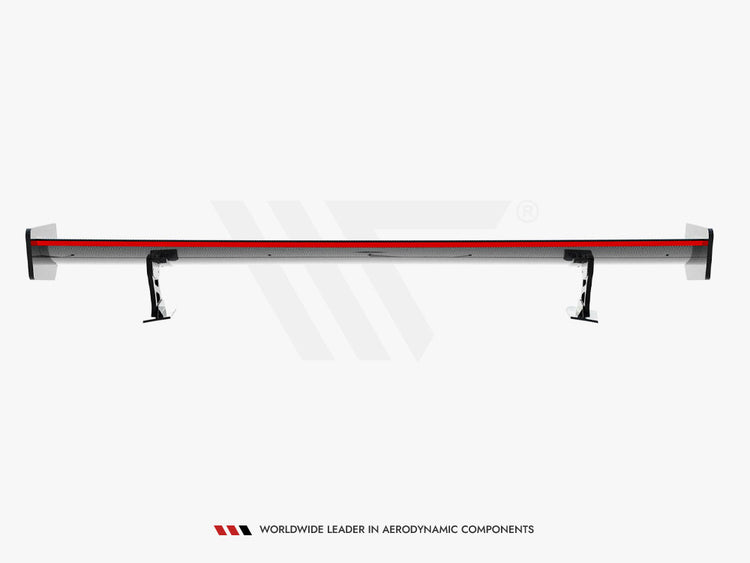 Carbon Spoiler With External Brackets Uprights + LED Audi A5 Coupe 8T - Wayside Performance 