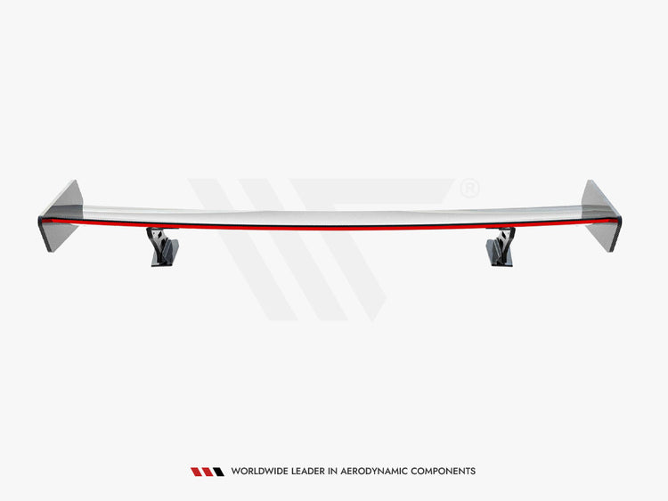 Carbon Spoiler With External Brackets Uprights + LED Audi A5 Coupe 8T - Wayside Performance 