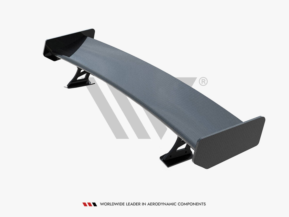 Carbon Spoiler With External Brackets Uprights + LED Audi A5 Coupe 8T - Wayside Performance 