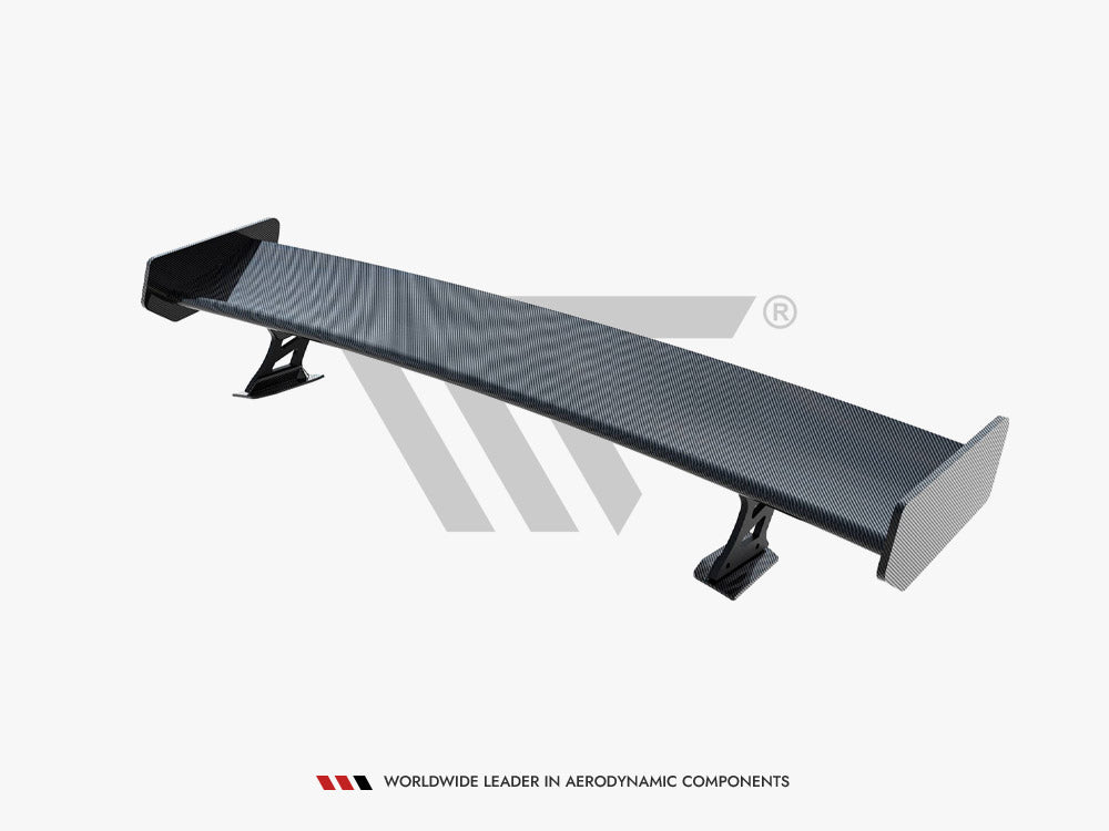 Carbon Spoiler With External Brackets Uprights + LED Audi A5 Coupe 8T - Wayside Performance 