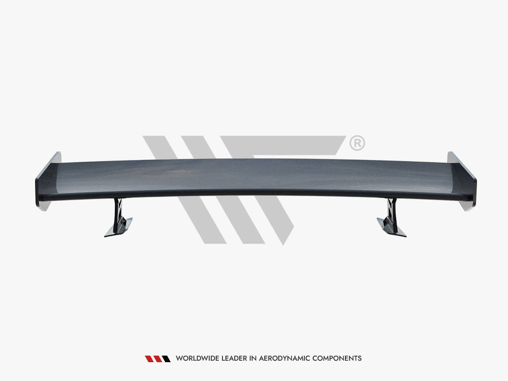 Carbon Spoiler With External Brackets Uprights + LED Audi A5 Coupe 8T - Wayside Performance 