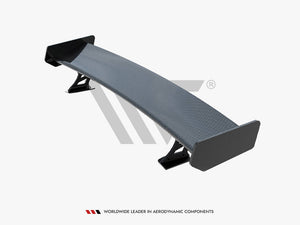 Carbon Spoiler With External Brackets Uprights + LED Audi A5 Coupe 8T - Wayside Performance 