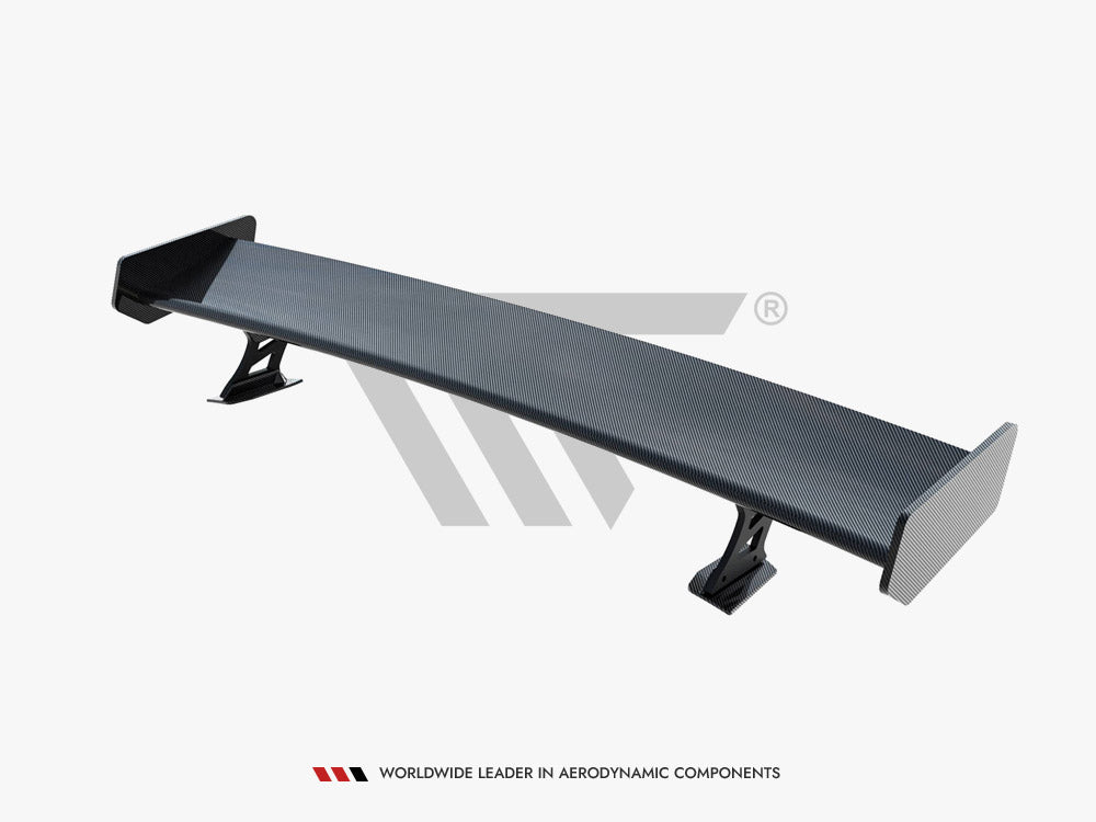Carbon Spoiler With External Brackets Uprights + LED Audi A5 Coupe 8T - Wayside Performance 