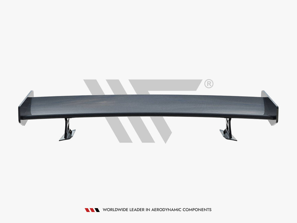 Carbon Spoiler With External Brackets Uprights + LED Audi A5 Coupe 8T - Wayside Performance 