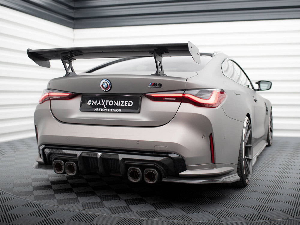 Carbon Spoiler With Internal Brackets Uprights BMW M4 G82 / M440i G22 / 4 M-Pack G22 - Wayside Performance 