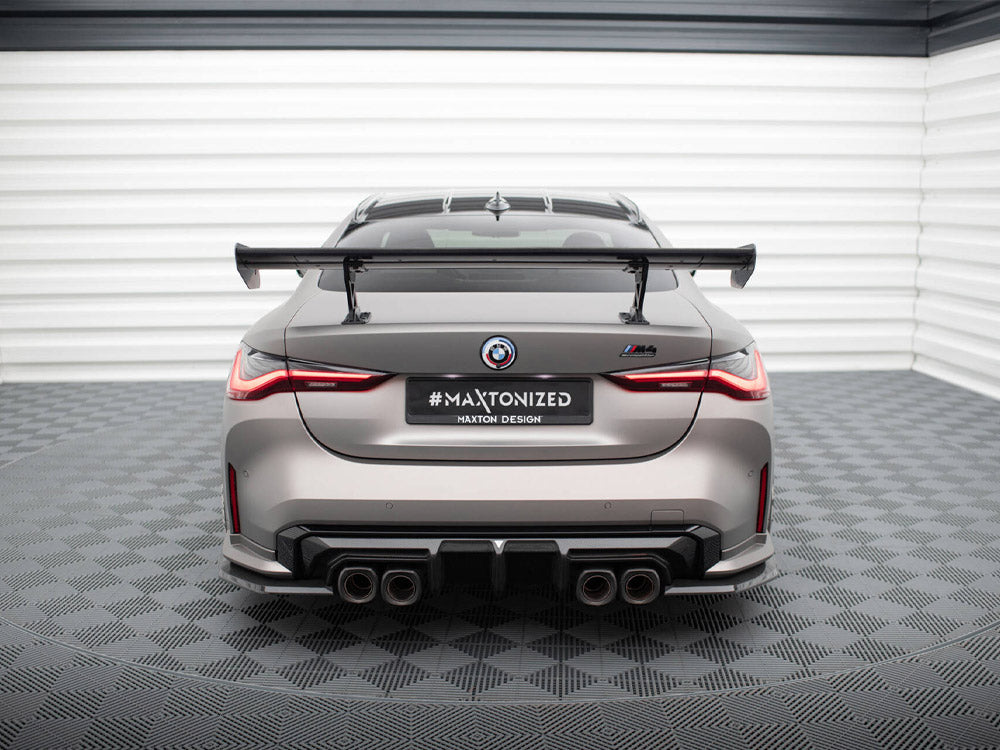 Carbon Spoiler With Internal Brackets Uprights BMW M4 G82 / M440i G22 / 4 M-Pack G22 - Wayside Performance 
