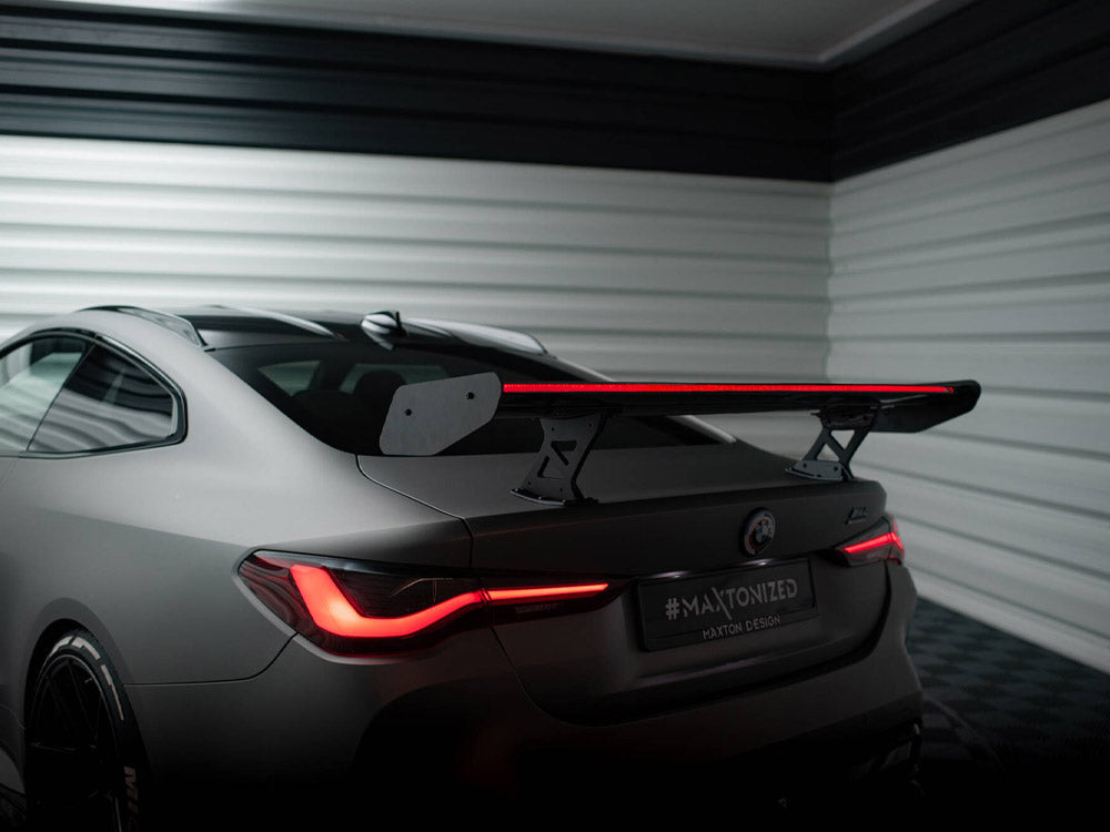 Carbon Spoiler With Internal Brackets Uprights + LED BMW M4 G82 / M440i G22 / 4 M-Pack G22 - Wayside Performance 