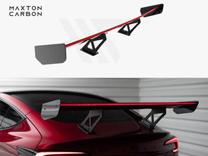 Carbon Spoiler + LED Tesla Model 3 - Wayside Performance 