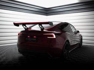Carbon Spoiler + LED Tesla Model 3 - Wayside Performance 