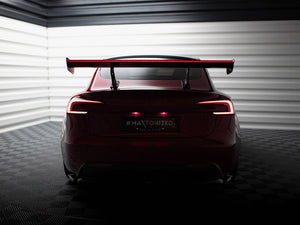 Carbon Spoiler + LED Tesla Model 3 - Wayside Performance 