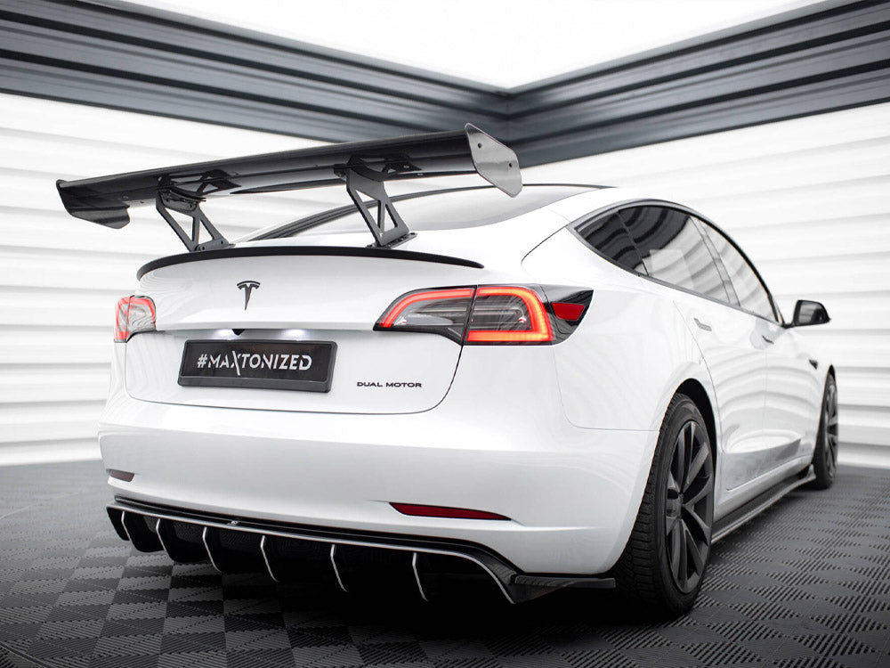 Carbon Spoiler Tesla Model 3 - Wayside Performance 