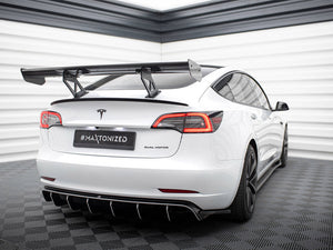 Carbon Spoiler Tesla Model 3 - Wayside Performance 