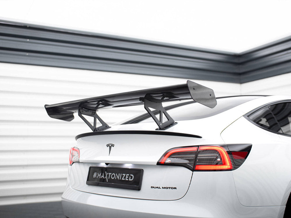 Carbon Spoiler Tesla Model 3 - Wayside Performance 