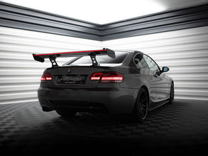 Carbon Spoiler With Internal Brackets Uprights + LED BMW 3 / M3 Coupe E92 - Wayside Performance 