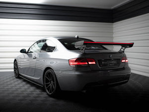 Carbon Spoiler With External Brackets Uprights + LED BMW 3 / M3 Coupe E92 - Wayside Performance 