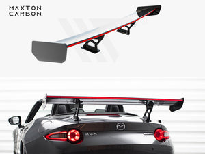 Carbon Spoiler With Internal Brackets Uprights + LED Mazda MX-5 ND (Mk4) - Wayside Performance 