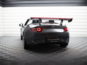Carbon Spoiler With Internal Brackets Uprights + LED Mazda MX-5 ND (Mk4) - Wayside Performance 