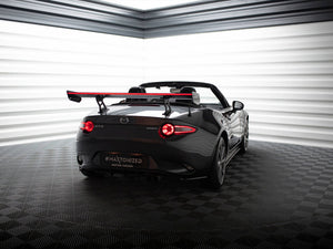 Carbon Spoiler With Internal Brackets Uprights + LED Mazda MX-5 ND (Mk4) - Wayside Performance 