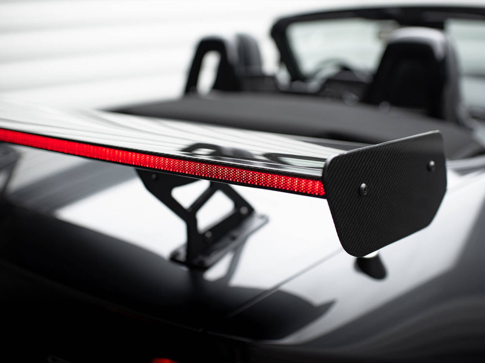Carbon Spoiler With Internal Brackets Uprights + LED Mazda MX-5 ND (Mk4) - Wayside Performance 