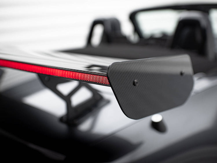 Carbon Spoiler With Internal Brackets Uprights + LED Mazda MX-5 ND (Mk4) - Wayside Performance 